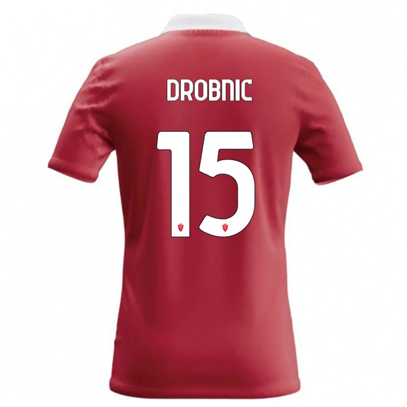 Danxen Herren Matic Drobnic #15 Rot Weiß Heimtrikot Trikot 2026/27 T-Shirt Österreich