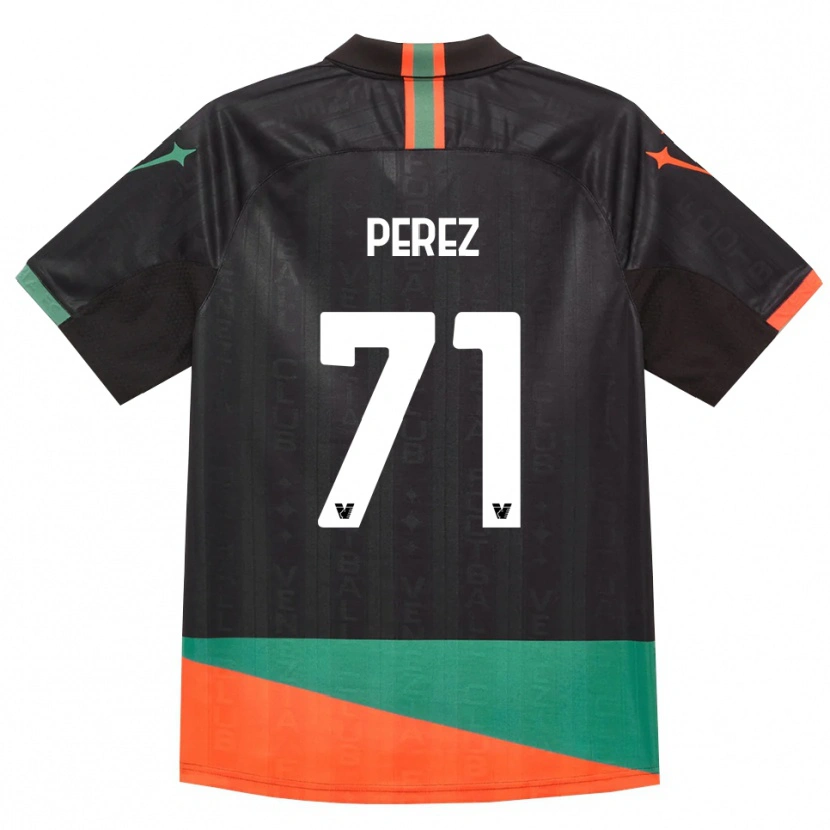 Danxen Herren Kike Pérez #71 Schwarz Orange Grün Heimtrikot Trikot 2026/27 T-Shirt Österreich