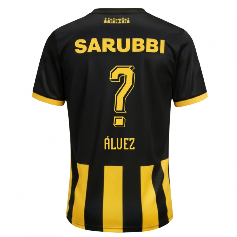Danxen Herren Santiago Álvez #0 Schwarz Gelb Heimtrikot Trikot 2026/27 T-Shirt Österreich