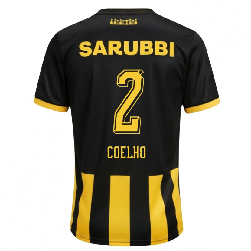 Danxen Herren Léo Coelho #2 Schwarz Gelb Heimtrikot Trikot 2026/27 T-Shirt Österreich