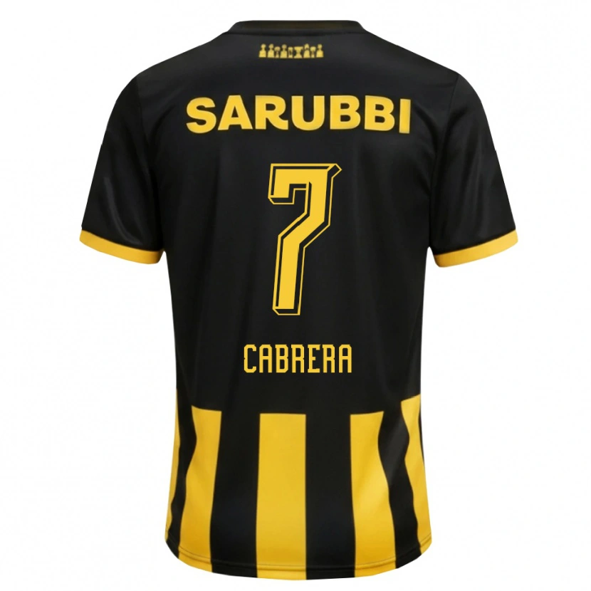 Danxen Herren Javier Cabrera #7 Schwarz Gelb Heimtrikot Trikot 2026/27 T-Shirt Österreich