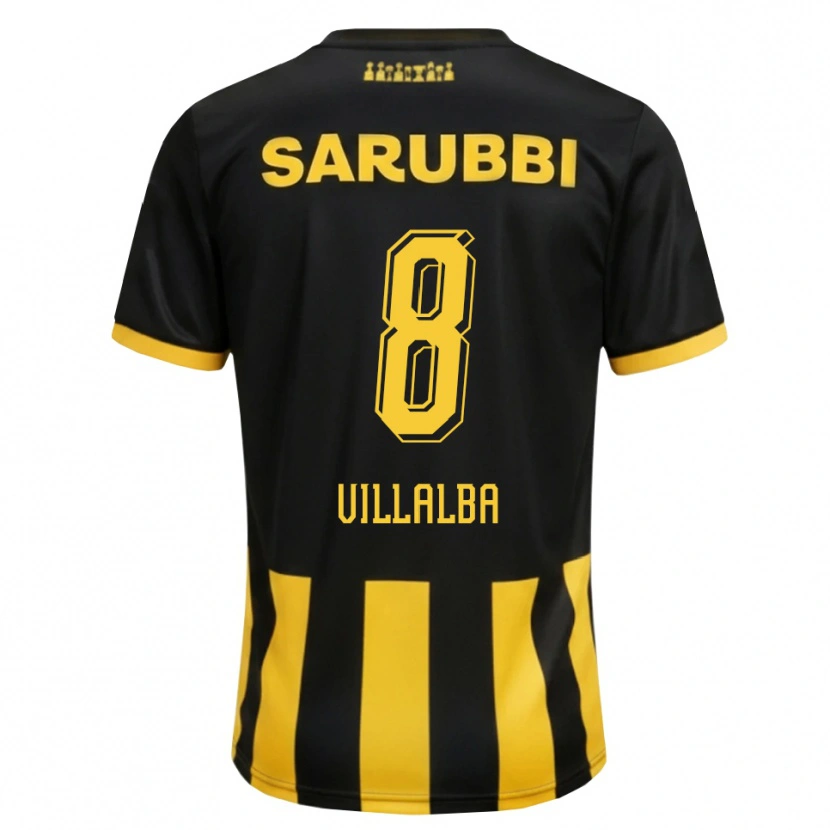 Danxen Herren Héctor Villalba #8 Schwarz Gelb Heimtrikot Trikot 2026/27 T-Shirt Österreich