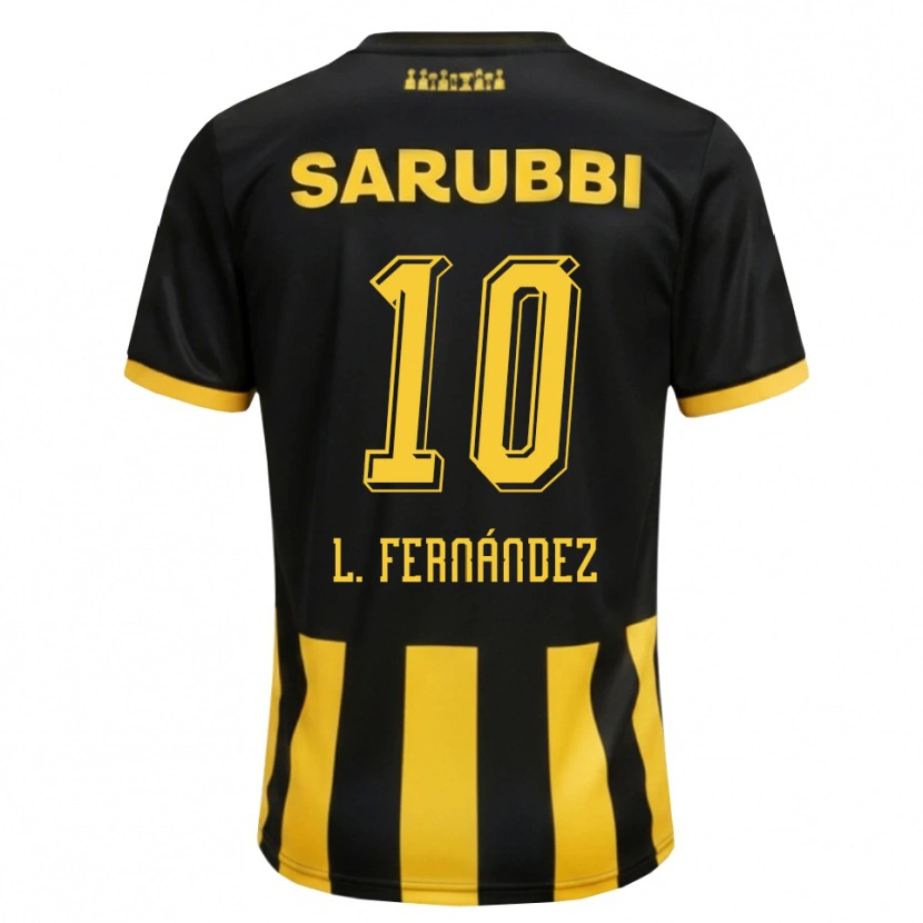 Danxen Herren Leonardo Fernández #10 Schwarz Gelb Heimtrikot Trikot 2026/27 T-Shirt Österreich