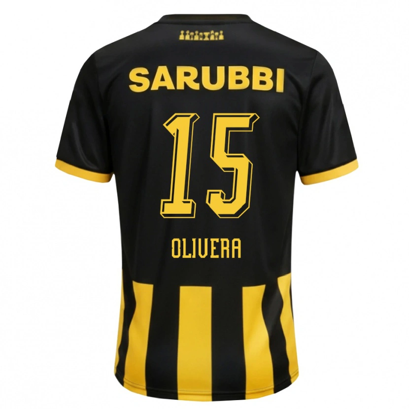 Danxen Herren Maximiliano Olivera #15 Schwarz Gelb Heimtrikot Trikot 2026/27 T-Shirt Österreich
