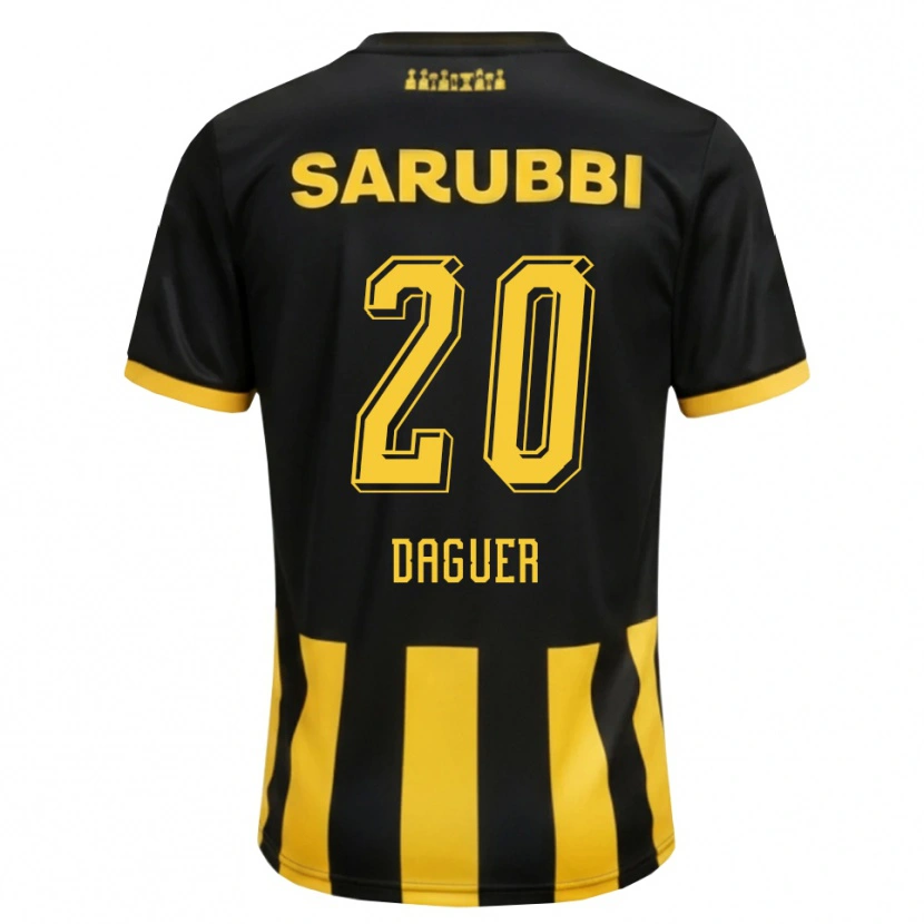 Danxen Herren Julio Daguer #20 Schwarz Gelb Heimtrikot Trikot 2026/27 T-Shirt Österreich