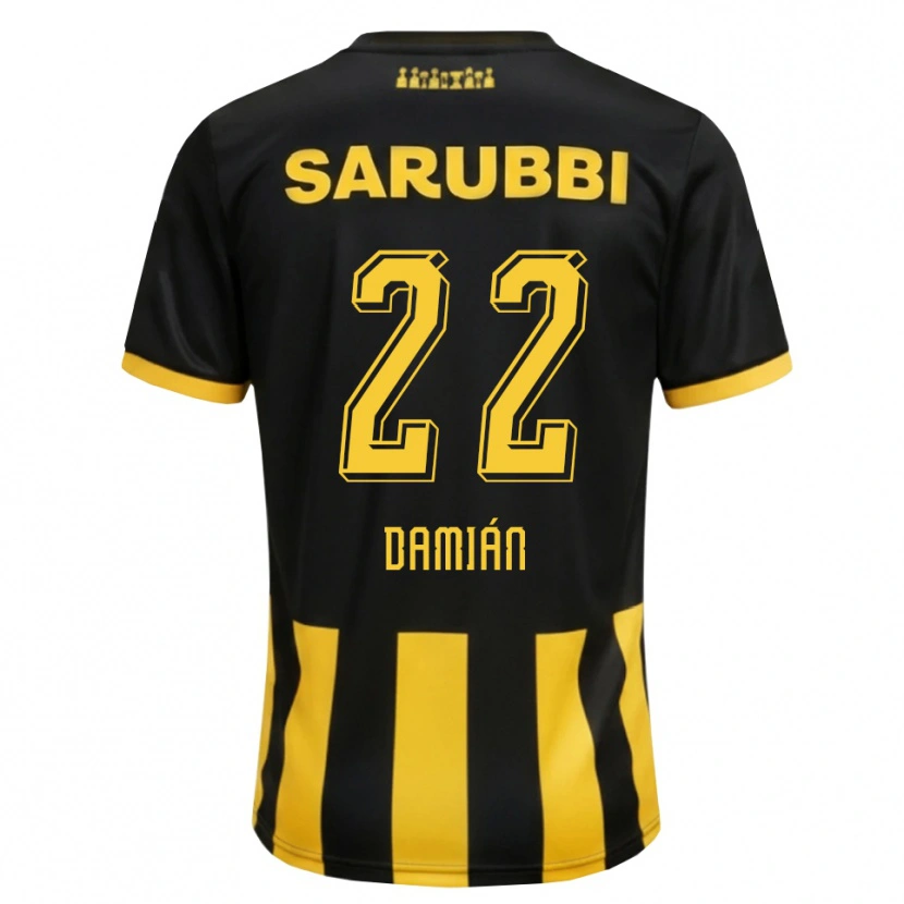 Danxen Herren Damián Suárez #22 Schwarz Gelb Heimtrikot Trikot 2026/27 T-Shirt Österreich