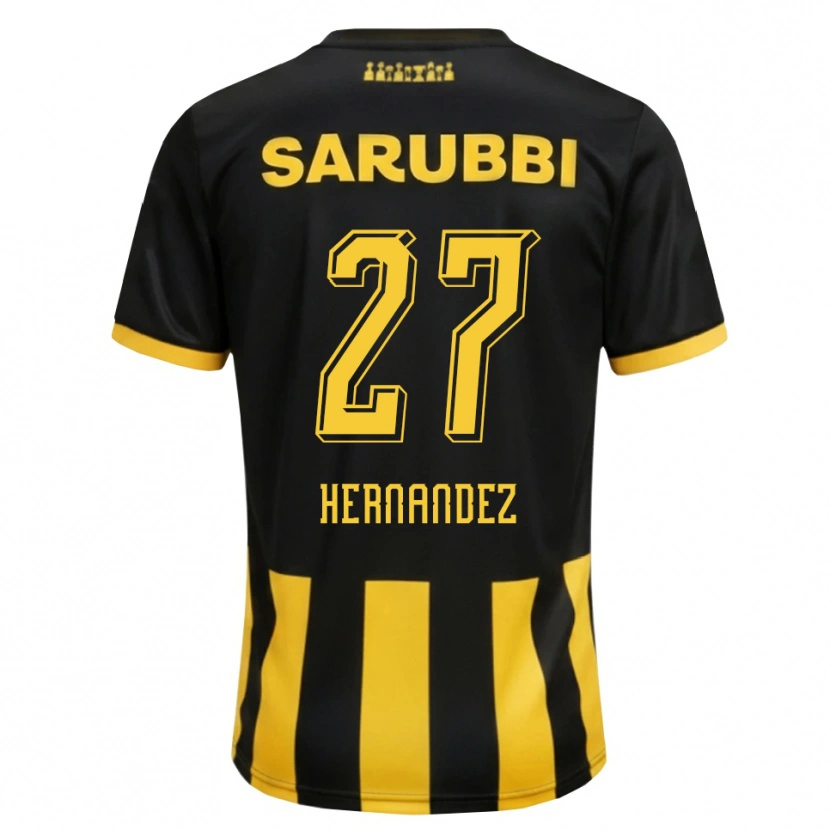 Danxen Herren Lucas Hernández #27 Schwarz Gelb Heimtrikot Trikot 2026/27 T-Shirt Österreich