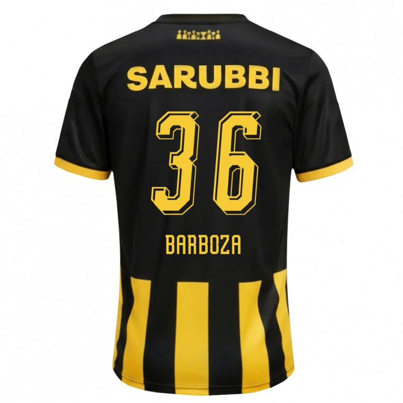 Danxen Herren Brian Barboza #36 Schwarz Gelb Heimtrikot Trikot 2026/27 T-Shirt Österreich