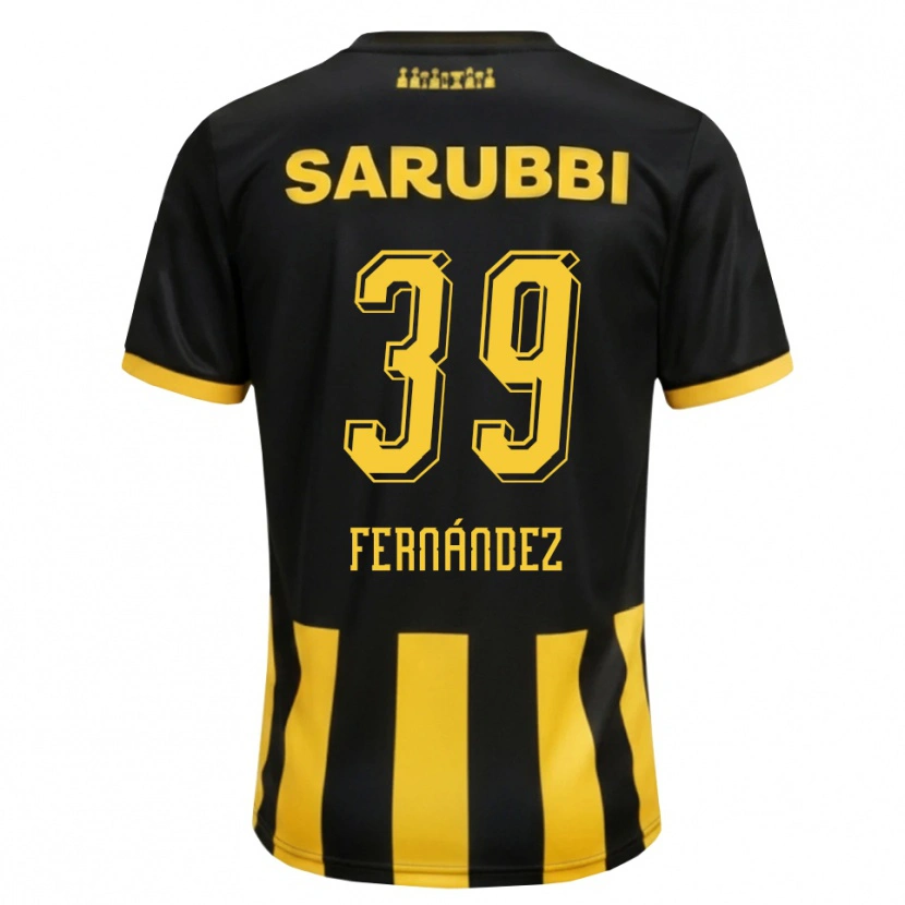 Danxen Herren Francisco Fernández #39 Schwarz Gelb Heimtrikot Trikot 2026/27 T-Shirt Österreich