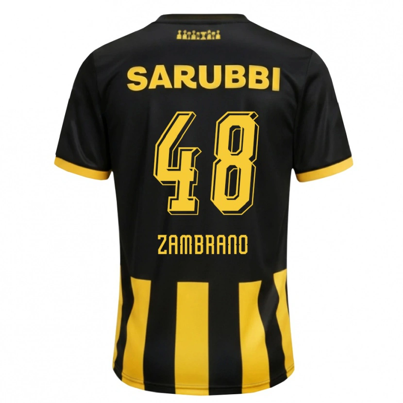 Danxen Herren Carlos Zambrano #48 Schwarz Gelb Heimtrikot Trikot 2026/27 T-Shirt Österreich