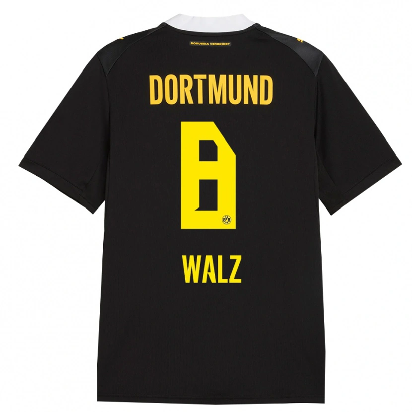 Danxen Herren Vasco Walz #8 Schwarz Rot Gelb Auswärtstrikot Trikot 2026/27 T-Shirt Österreich