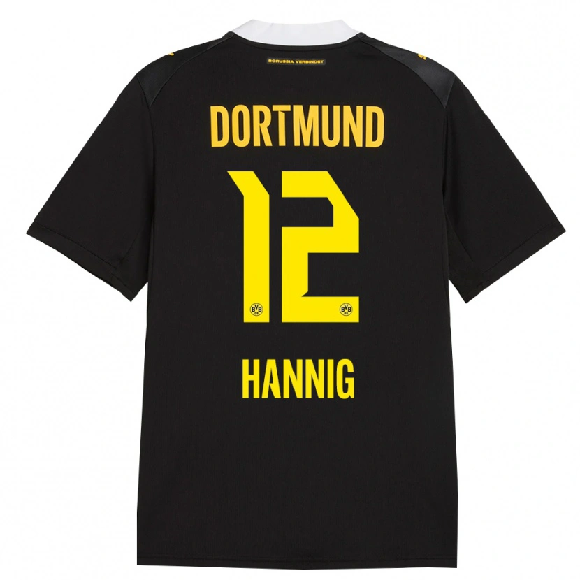 Danxen Herren Paul Hannig #12 Schwarz Rot Gelb Auswärtstrikot Trikot 2026/27 T-Shirt Österreich