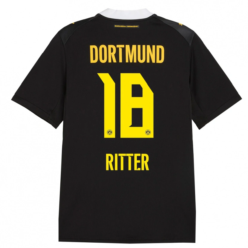 Danxen Herren Roméo Ritter #18 Schwarz Rot Gelb Auswärtstrikot Trikot 2026/27 T-Shirt Österreich