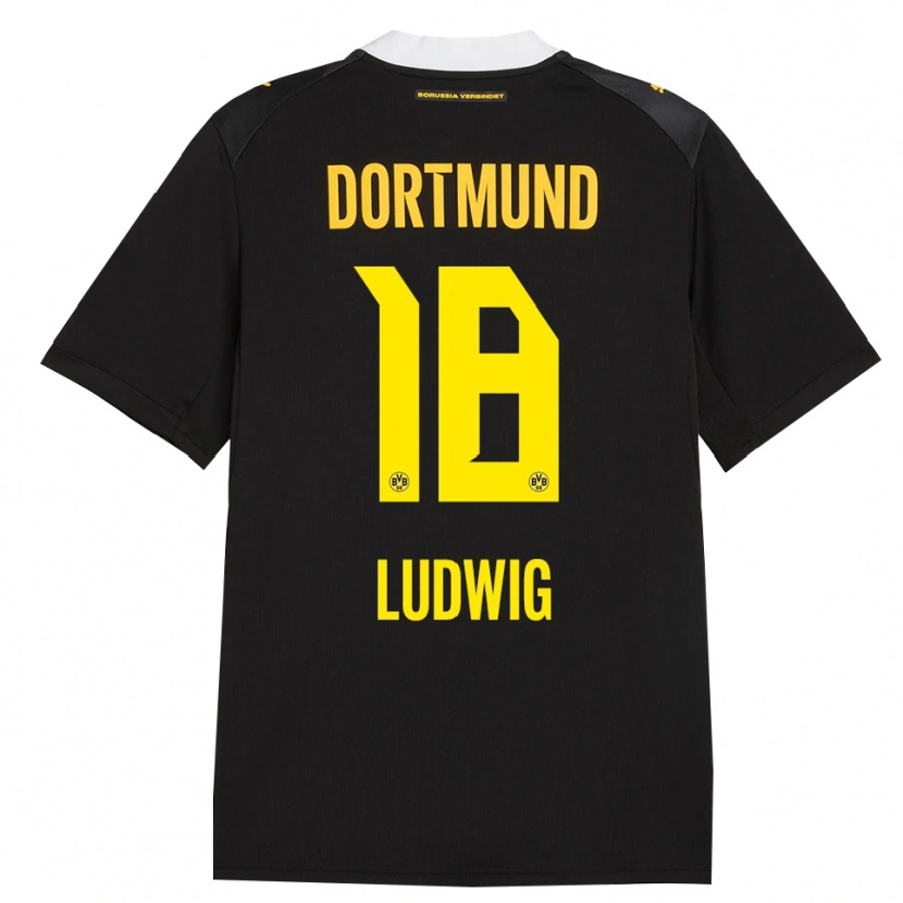 Danxen Herren Michel Ludwig #18 Schwarz Rot Gelb Auswärtstrikot Trikot 2026/27 T-Shirt Österreich