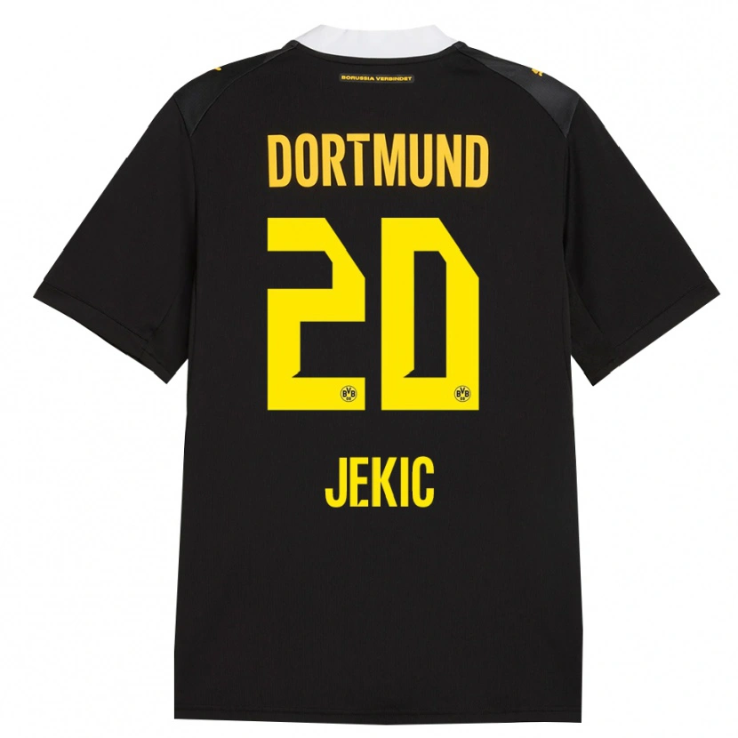 Danxen Herren Nikola Jekic #20 Schwarz Rot Gelb Auswärtstrikot Trikot 2026/27 T-Shirt Österreich