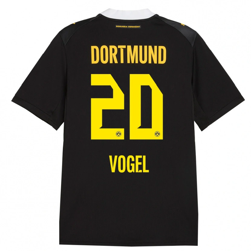 Danxen Herren Ann-Sophie Vogel #20 Schwarz Rot Gelb Auswärtstrikot Trikot 2026/27 T-Shirt Österreich
