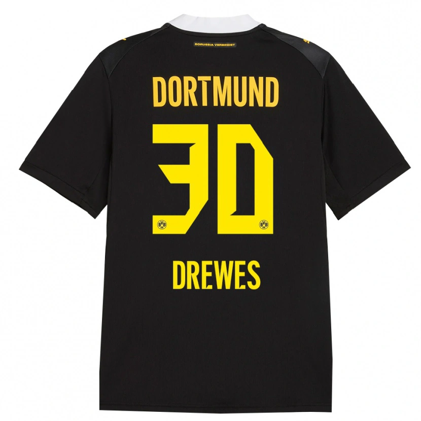 Danxen Herren Patrick Drewes #30 Schwarz Rot Gelb Auswärtstrikot Trikot 2026/27 T-Shirt Österreich