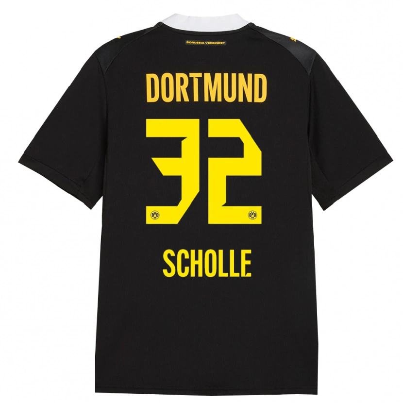 Danxen Herren Mia Scholle #32 Schwarz Rot Gelb Auswärtstrikot Trikot 2026/27 T-Shirt Österreich