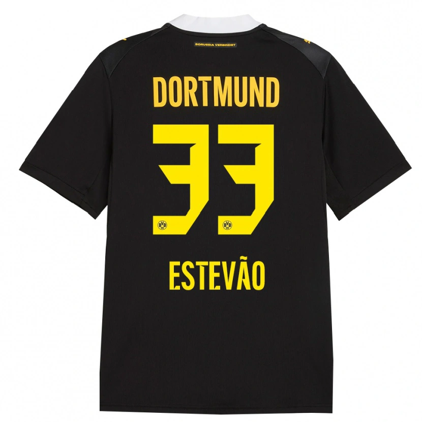 Danxen Herren Tiago Estevão #33 Schwarz Rot Gelb Auswärtstrikot Trikot 2026/27 T-Shirt Österreich