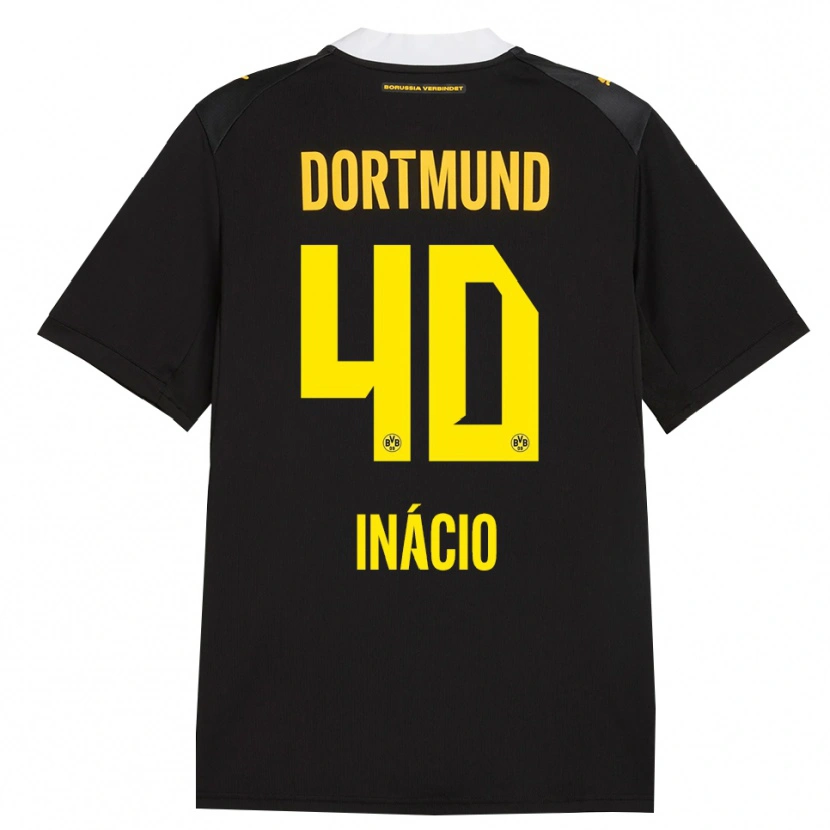 Danxen Herren Samuele Inácio #40 Schwarz Rot Gelb Auswärtstrikot Trikot 2026/27 T-Shirt Österreich