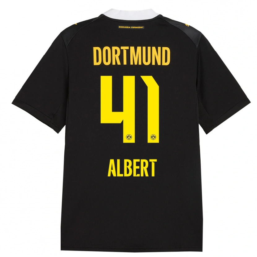 Danxen Herren Mathis Albert #41 Schwarz Rot Gelb Auswärtstrikot Trikot 2026/27 T-Shirt Österreich