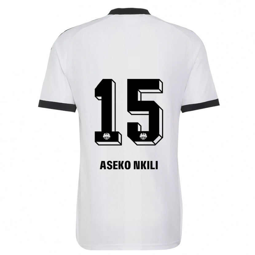 Danxen Herren Noël Aséko #15 Schwarz Weiß Auswärtstrikot Trikot 2026/27 T-Shirt Österreich