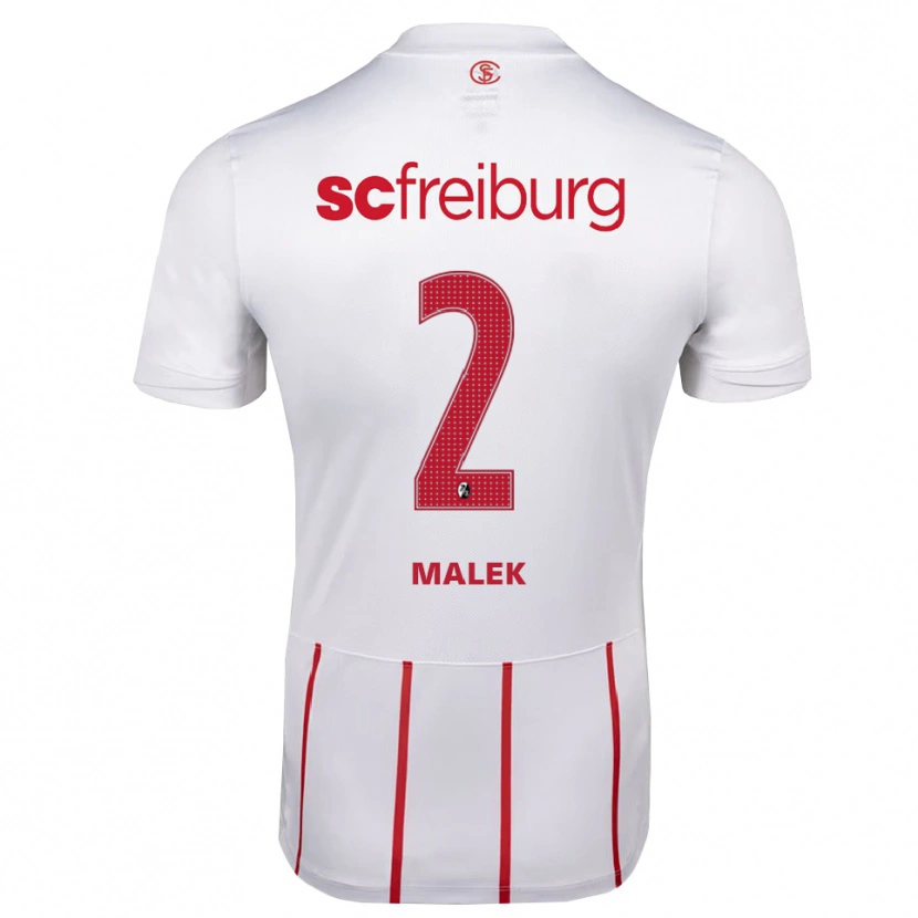 Danxen Herren Jannik Malek #2 Weiß Rot Gelb Auswärtstrikot Trikot 2026/27 T-Shirt Österreich