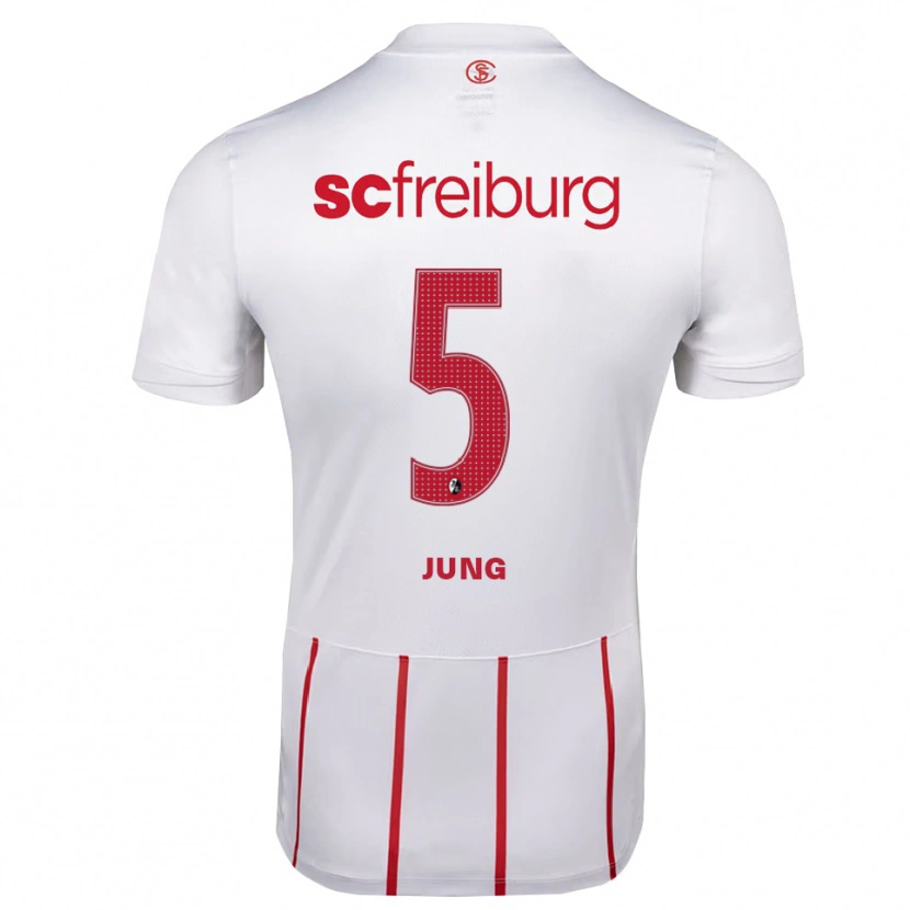 Danxen Herren Anthony Jung #5 Weiß Rot Gelb Auswärtstrikot Trikot 2026/27 T-Shirt Österreich