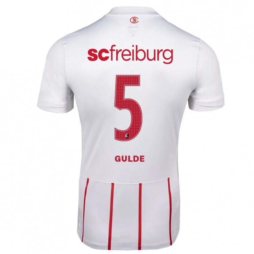 Danxen Herren Manuel Gulde #5 Weiß Rot Gelb Auswärtstrikot Trikot 2026/27 T-Shirt Österreich