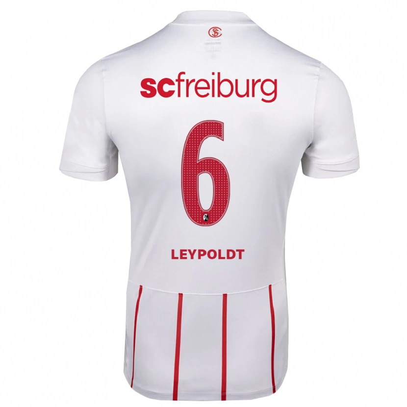 Danxen Herren Joona Leypoldt #6 Weiß Rot Gelb Auswärtstrikot Trikot 2026/27 T-Shirt Österreich