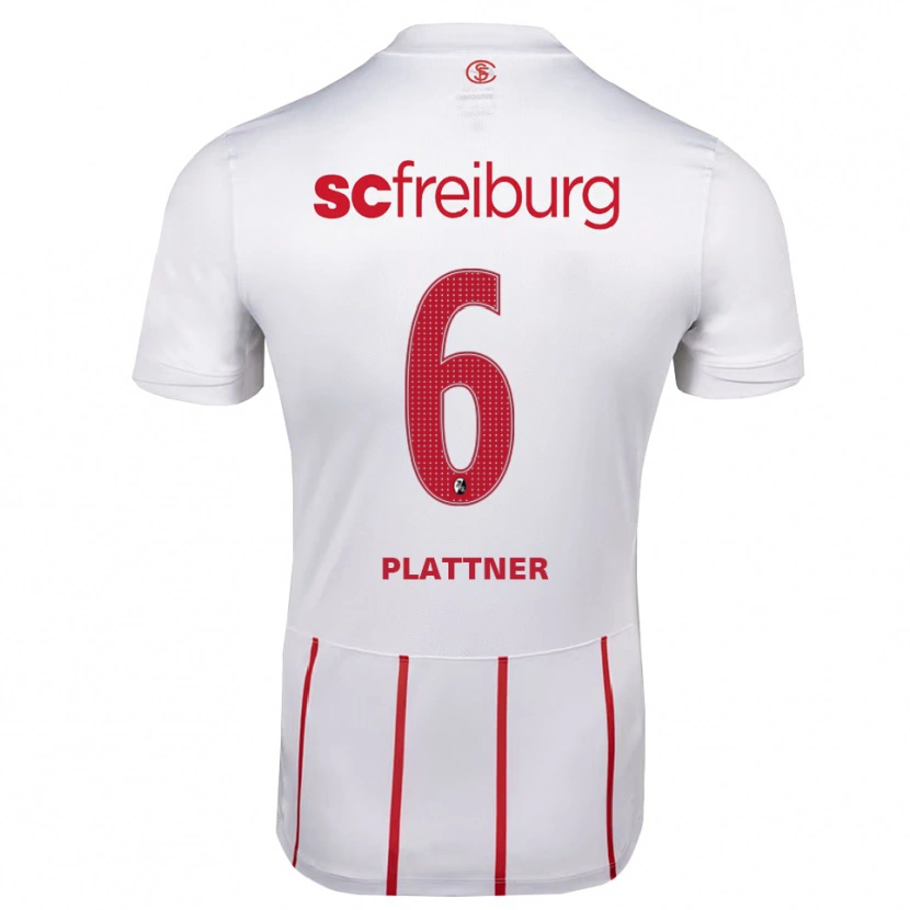 Danxen Herren Tim Plattner #6 Weiß Rot Gelb Auswärtstrikot Trikot 2026/27 T-Shirt Österreich
