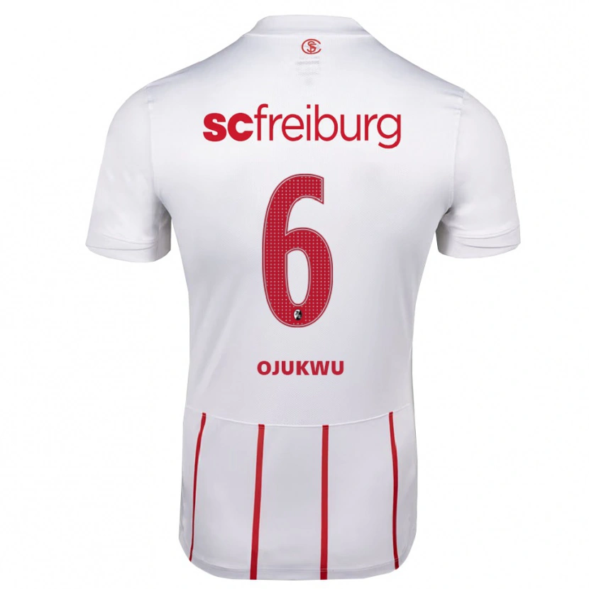 Danxen Herren Nicole Ojukwu #6 Weiß Rot Gelb Auswärtstrikot Trikot 2026/27 T-Shirt Österreich
