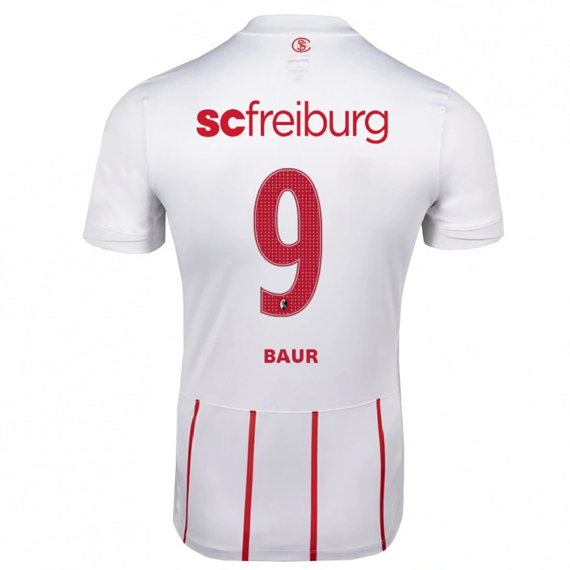 Danxen Herren Kimi Baur #9 Weiß Rot Gelb Auswärtstrikot Trikot 2026/27 T-Shirt Österreich