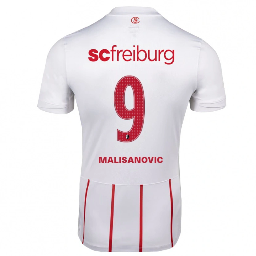 Danxen Herren Darko Malisanovic #9 Weiß Rot Gelb Auswärtstrikot Trikot 2026/27 T-Shirt Österreich