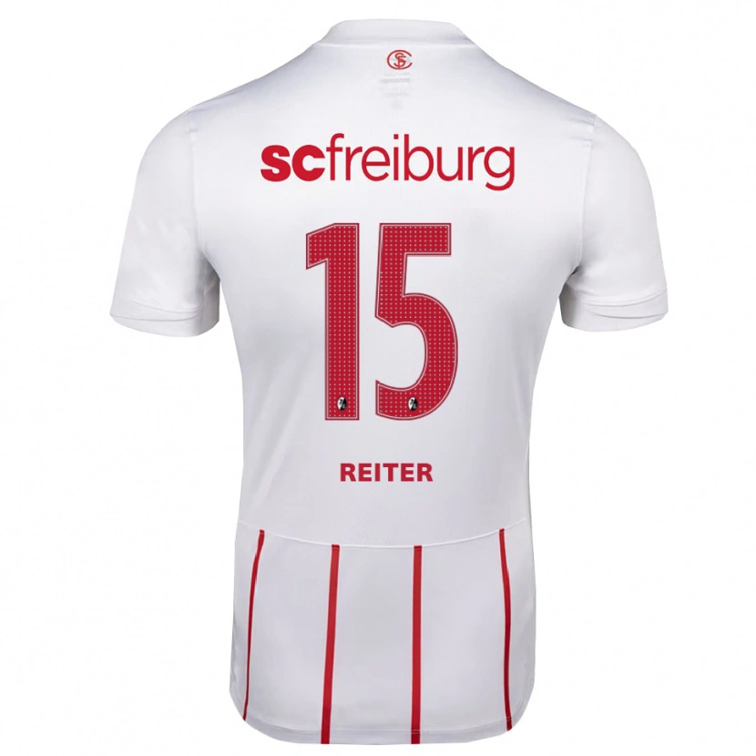 Danxen Herren Vincent Reiter #15 Weiß Rot Gelb Auswärtstrikot Trikot 2026/27 T-Shirt Österreich