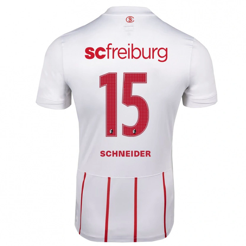 Danxen Herren Maj Schneider #15 Weiß Rot Gelb Auswärtstrikot Trikot 2026/27 T-Shirt Österreich