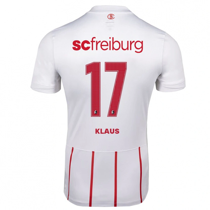 Danxen Herren Elias Klaus #17 Weiß Rot Gelb Auswärtstrikot Trikot 2026/27 T-Shirt Österreich