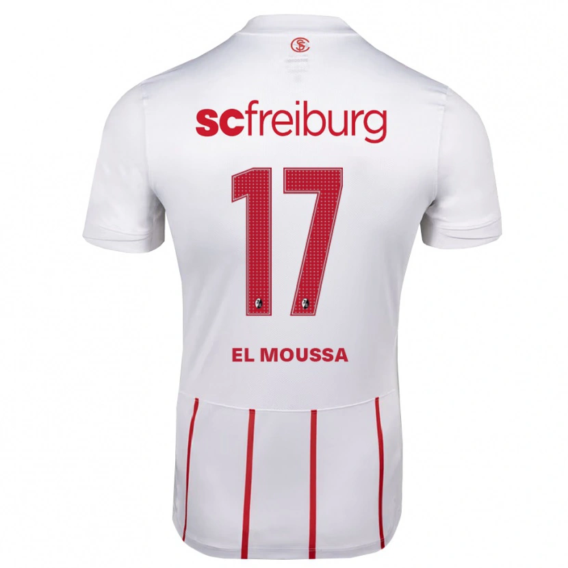 Danxen Herren Barack El Moussa #17 Weiß Rot Gelb Auswärtstrikot Trikot 2026/27 T-Shirt Österreich