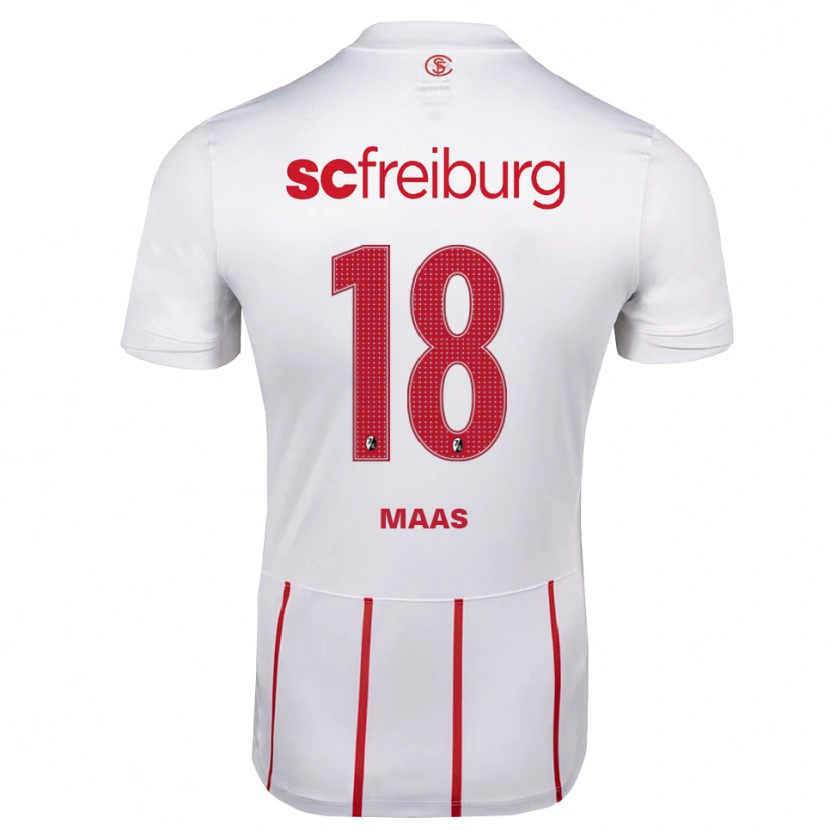 Danxen Herren Mia-Lena Maas #18 Weiß Rot Gelb Auswärtstrikot Trikot 2026/27 T-Shirt Österreich