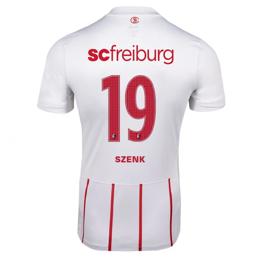 Danxen Herren Nia Szenk #19 Weiß Rot Gelb Auswärtstrikot Trikot 2026/27 T-Shirt Österreich