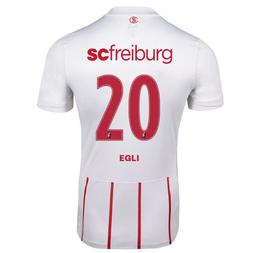 Danxen Herren Leela Egli #20 Weiß Rot Gelb Auswärtstrikot Trikot 2026/27 T-Shirt Österreich