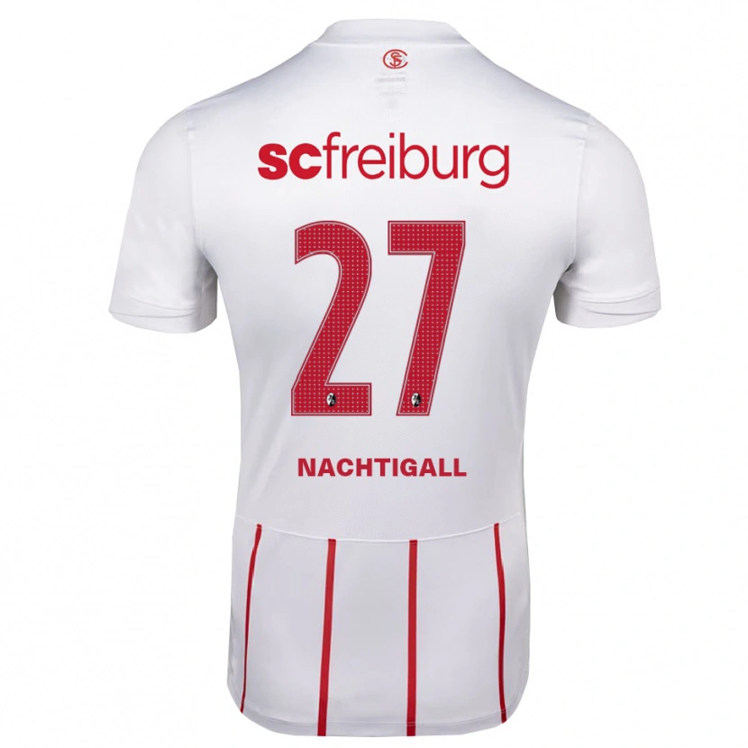 Danxen Herren Sophie Nachtigall #27 Weiß Rot Gelb Auswärtstrikot Trikot 2026/27 T-Shirt Österreich