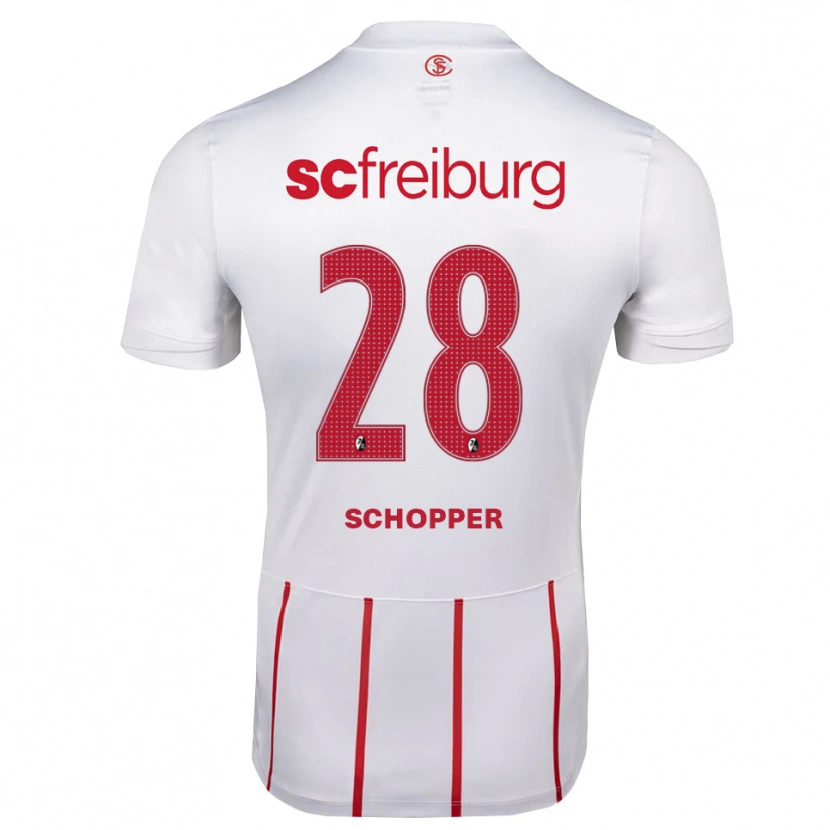 Danxen Herren David Schopper #28 Weiß Rot Gelb Auswärtstrikot Trikot 2026/27 T-Shirt Österreich