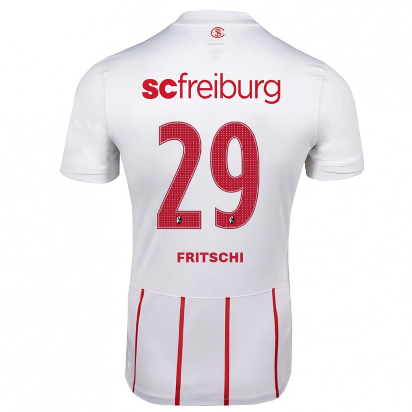 Danxen Herren Paulo Fritschi #29 Weiß Rot Gelb Auswärtstrikot Trikot 2026/27 T-Shirt Österreich