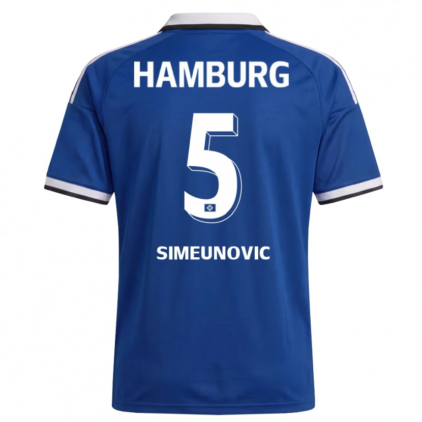 Danxen Herren Denis Simeunovic #5 Weiß Blau Auswärtstrikot Trikot 2026/27 T-Shirt Österreich