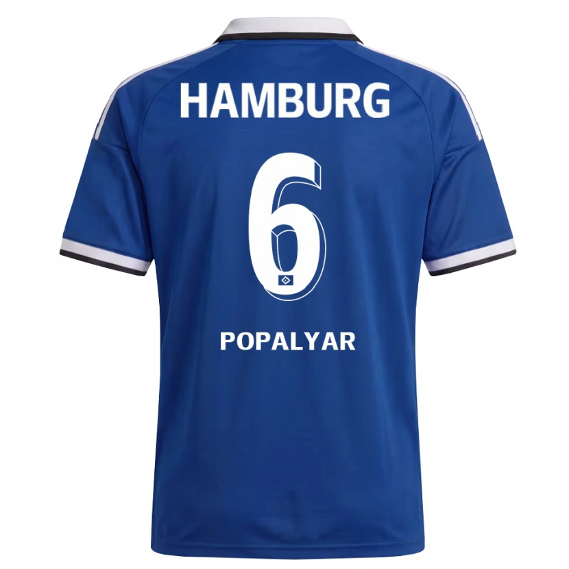 Danxen Herren Omer Popalyar #6 Weiß Blau Auswärtstrikot Trikot 2026/27 T-Shirt Österreich