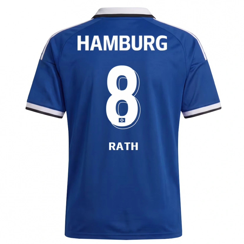 Danxen Herren Davis Rath #8 Weiß Blau Auswärtstrikot Trikot 2026/27 T-Shirt Österreich