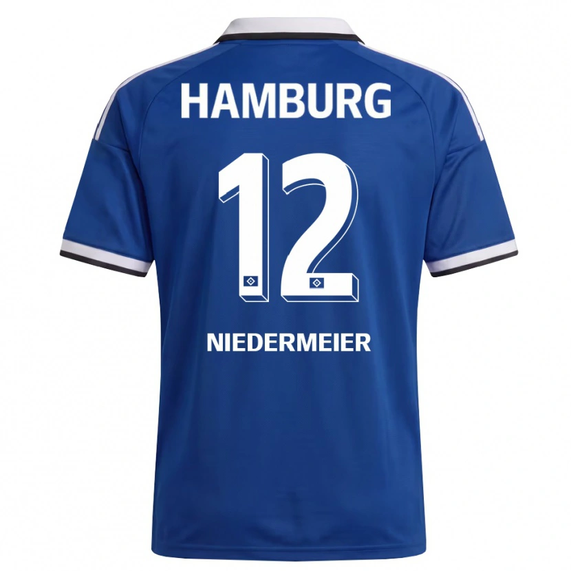 Danxen Herren Philipp Niedermeier #12 Weiß Blau Auswärtstrikot Trikot 2026/27 T-Shirt Österreich
