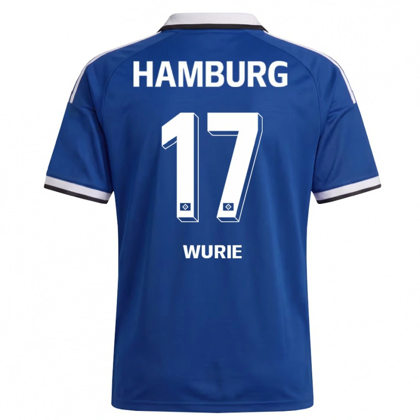 Danxen Herren David Wurie #17 Weiß Blau Auswärtstrikot Trikot 2026/27 T-Shirt Österreich
