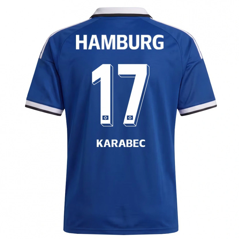 Danxen Herren Adam Karabec #17 Weiß Blau Auswärtstrikot Trikot 2026/27 T-Shirt Österreich